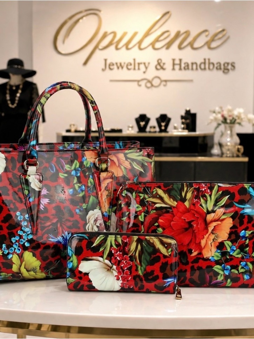 3pc Large Floral Set